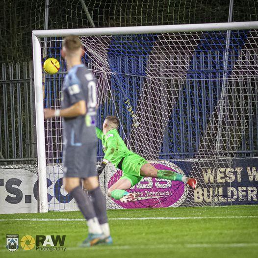 Jamie Veale scored a cracking direct free kick for the Bluebirds